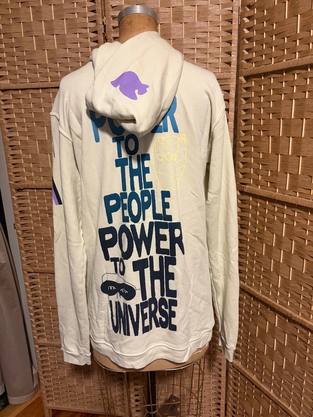 FREECITY Power to the People Universe Full Zip Hoodie Size(4), XL NWT Made USA